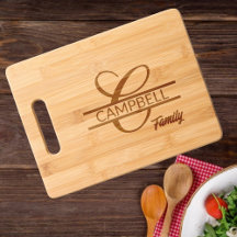 Elegant Script Letter C Monogram Family Name