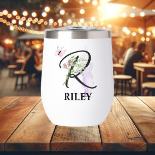 Elegant Script Letter R Monogram Personalised Name