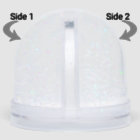 Elegant Script "Love" Photo Snow Globe