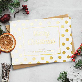 Elegant Script Merry Christmas Gold