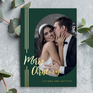 Elegant Script Minimal Photo Merry Christmas