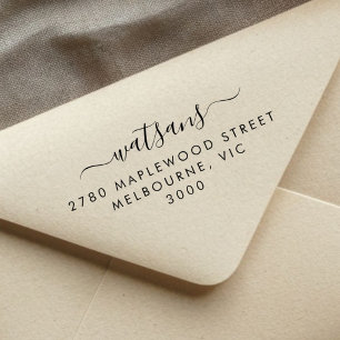 Elegant Script & Modern Minimalist Self-inking Stamp
