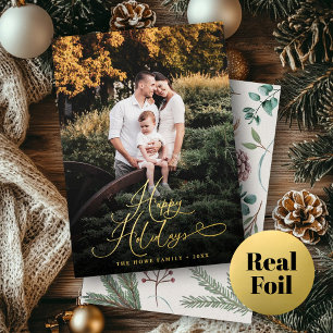 Elegant Script Modern Photo Festive Traditional