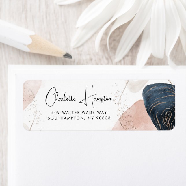 Elegant Script Modern Return Address (Insitu)