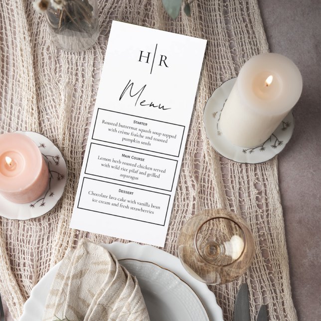 Elegant Script & Modern Serif Reception Menu (Creator Uploaded)