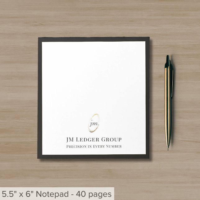 Elegant Script Monogram Notepad (Creator Uploaded)