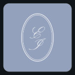 Elegant Script Monogram Self Adhesive Wedding Square Sticker<br><div class="desc">Make a lasting impression with our personalised wedding seal square sticker—an elegant finishing touch that adds a personal, bespoke flair to your wedding stationery. Designed for couples who appreciate the finer details, these seals are perfect for sealing invitations, save-the-dates, and thank-you cards. Whether you’re planning a rustic outdoor wedding, a...</div>