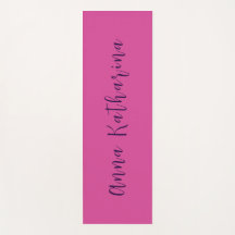 Elegant Script Name Solid Mullberry Pink