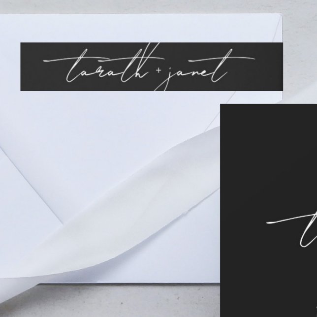 Elegant Script names Wedding Wrap Around Label (Creator Uploaded)