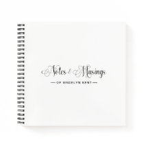 Elegant Script Personalised Notes & Musings