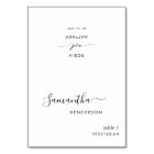 Elegant Script Personalised Wedding Place Cards