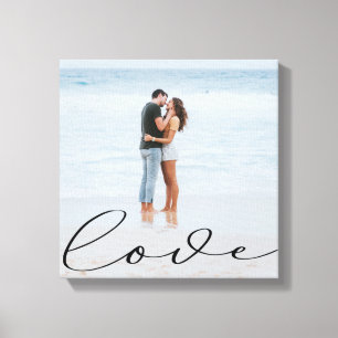 Elegant Script   Photo Canvas Print