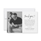 Elegant Script Photo Funeral 