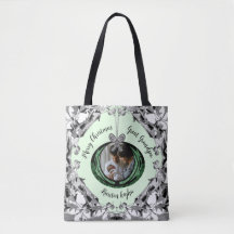 Elegant Script Photo Gifts Christmas Ornaments 