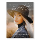 Elegant Script Photo Graduation Welcome