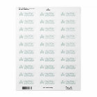 Elegant Script Pine Christmas Return Address Label