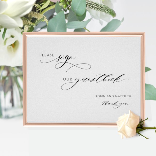 Elegant Script, Please Sign Our Guestbook Sign (Creator Uploaded)