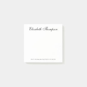 Elegant Script Post-it Notes