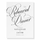 Elegant Script Rehearsal Dinner Welcome Sign