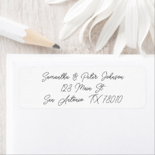 Elegant Script Return Address