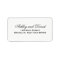 Elegant Script Return Address Label
