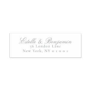 Elegant Script Return Address Wedding Self-inking Stamp