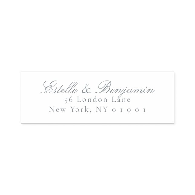 Elegant Script Return Address Wedding Self-inking Stamp (Design)