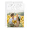 Elegant Script Rustic Sunflower Photo Boho Wedding