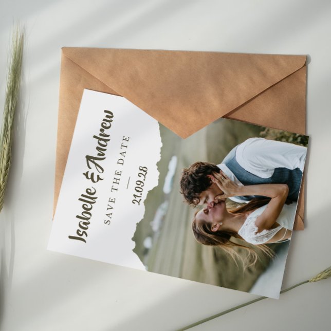 Elegant Script Sage Green Save the Date (Creator Uploaded)