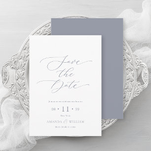 Elegant Script Save the Date Card