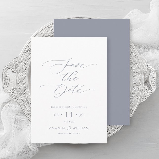 Elegant Script Save the Date Card (Creator Uploaded)