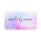 Elegant script signature holographic pink glitter