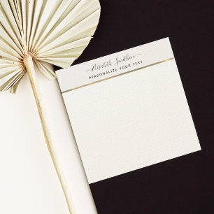 Elegant Script Simple Minimal Personal Stationery Card
