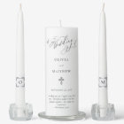 Elegant Script Simple Monogram Christian Wedding