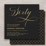 Elegant Script Sixty Black Gold 60th Birthday Invitation<br><div class="desc">Celebrate a momentous occasion with grace and style. This Elegant Script Sixty Black Gold 60th Birthday Invitation features a refined black and gold colour scheme, enhanced with beautiful script lettering. Perfect for commemorating 60 years of life, this invitation exudes sophistication and elegance, making it the ideal choice for a milestone...</div>