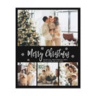 Elegant Script Snowflake Photo Christmas Flyer