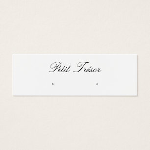 Elegant Script  Stud Earring Display