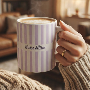 Elegant Script Teacher Nurse Student Grad Custom Coffee Mug