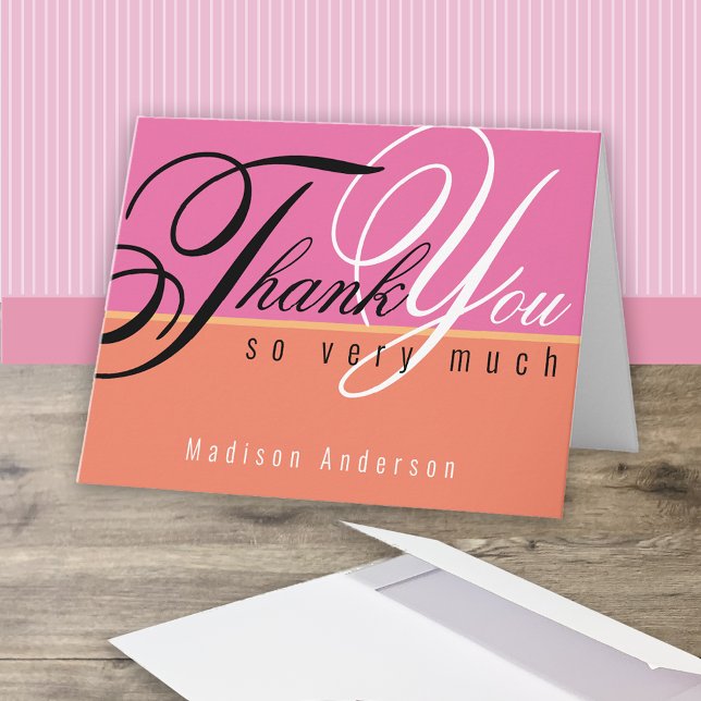  Elegant Script Thank You Card (Creator Uploaded)