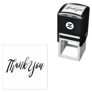 Elegant Script Thank You Self-inking Stamp