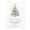 Elegant Script Tree Non Photo Christmas Cards