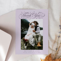 Elegant Script Typography Dots Wedding Purple