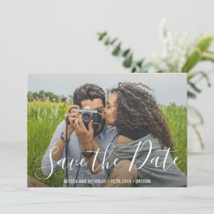 Elegant Script Typography Elegant Wedding Save The Date