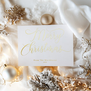 Elegant Script Typography Merry Christmas