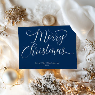 Elegant Script Typography Merry Christmas 