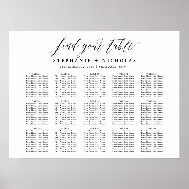 Elegant Script Typography Poster (Front)