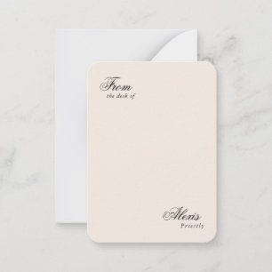 Elegant Script Vintage Feel Personalised  Card