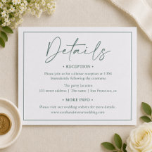 Elegant Script Wedding Calligraphy Details
