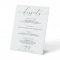 Elegant Script Wedding Dessert Bar Menu