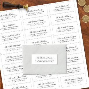 Elegant Script Wedding Guest Address Labels